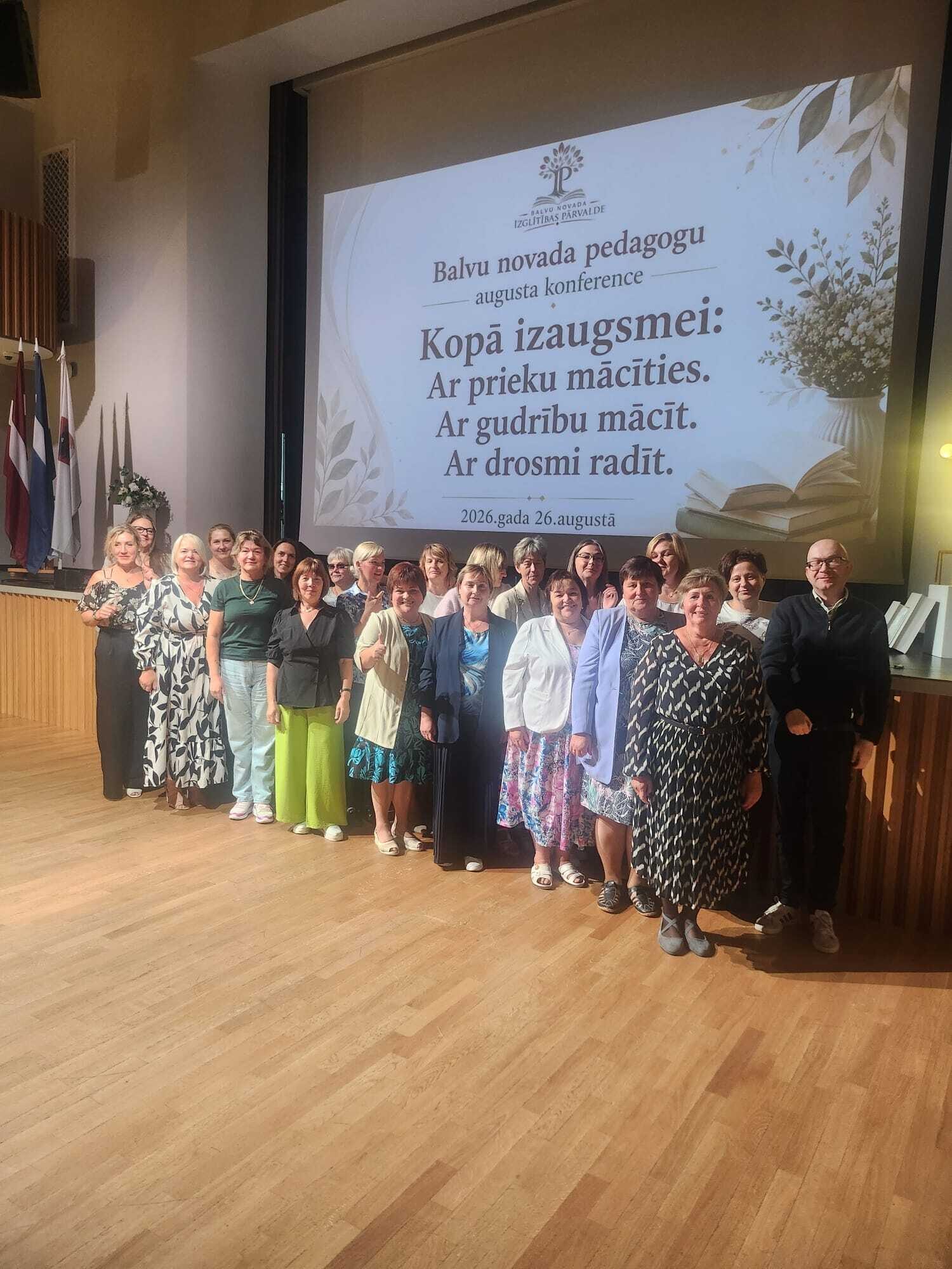 ''Kopā izaugsmei: Ar prieku mācīties. Ar gudrību mācīt. Ar drosmi radīt.''