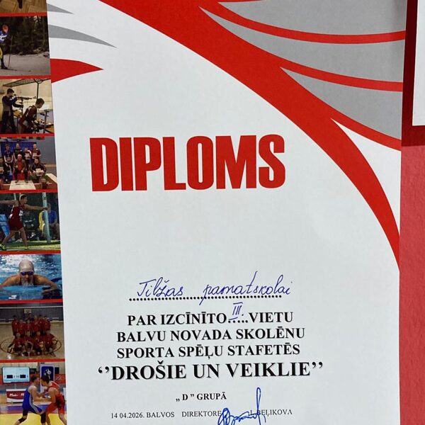 Stafešu sacensības "Drošie un veiklie"