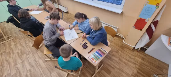 Saliedēšanas pasākums ar skolas vadību