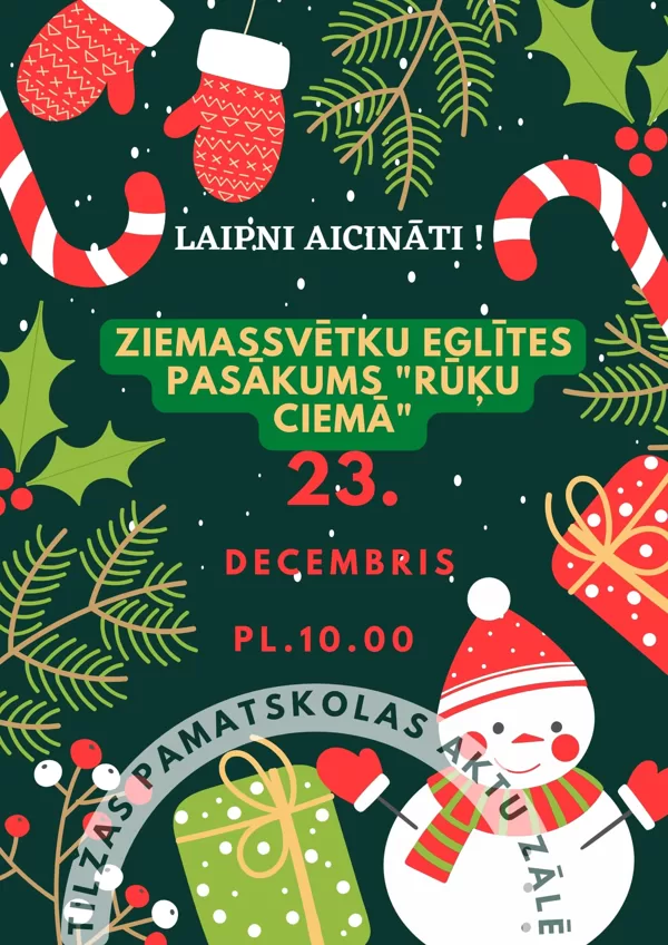 Ziemassvētku pasākums "Rūķu ciemā"