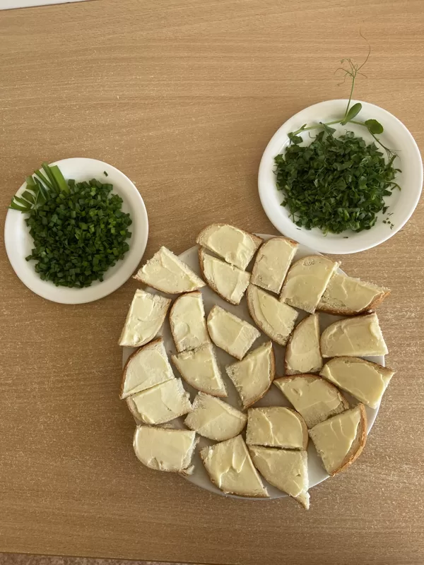 Zaļumu degustācija.